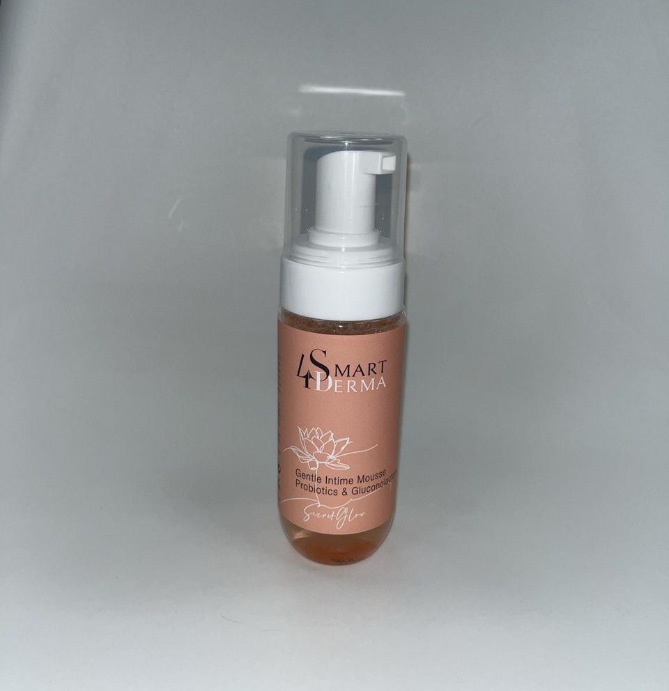 Smart4Derma Secret glow Gentle intime mousse Освітлююча пінка для інтимної гігієни, 150 мл