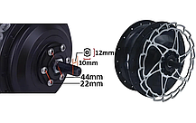 Мотор-колесо MXUS XF15C — 36V 500W (під касету), фото 5