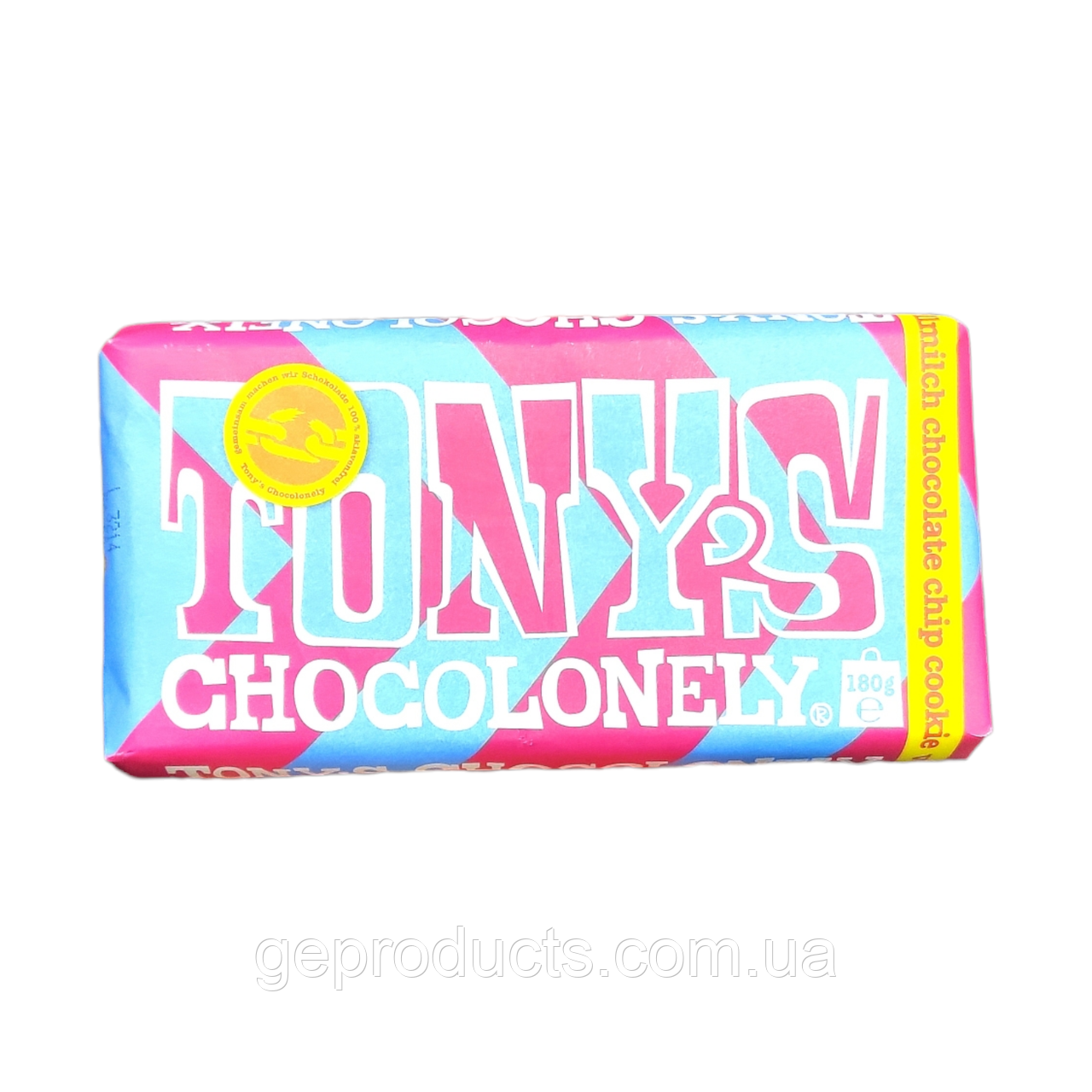 Шоколад Tony's Chocolonely Milk Chocolate Chip Cookie Bar 180 г