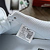 Чоловічі кросівки Nike Air Force 1 White Black Найк Форси біло-чорні на весну шкіряні весняні, фото 9