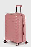 Середня пластикова валіза Three Birds 2024-13-8M рожева, фото 3