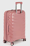 Середня пластикова валіза Three Birds 2024-13-8M рожева, фото 4
