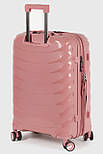 Середня пластикова валіза Three Birds 2024-13-8M рожева, фото 5