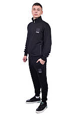 Костюм спортивний чоловічий Armani 25-1226 чорний, фото 5
