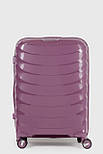 Середня пластикова валіза Three Birds 2024-13-17M фіолетова, фото 2
