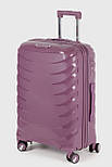 Середня пластикова валіза Three Birds 2024-13-17M фіолетова, фото 3