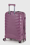 Середня пластикова валіза Three Birds 2024-13-17M фіолетова, фото 5