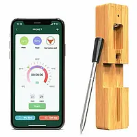 Цифровий Bluetooth термометр з керуванням через телефон, для м'яса, гриля та духовки