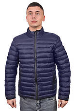 Куртка чоловіча демісезонна Le Gutti 25-2087-02 темно-синя, фото 3