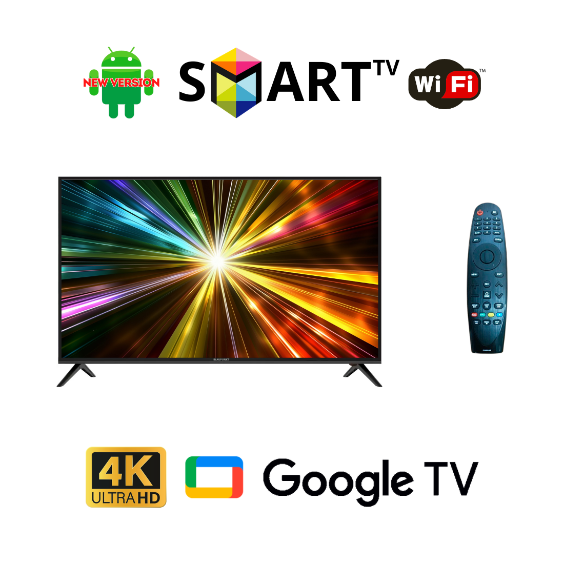 Телевізор Blaupunkt 52" I Android 11.0/Smart TV/DVB/T2/FullHD/USB/ (1980x1080) блютуз пульт