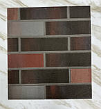 Фасадні термопанелі під цеглу із захисною плівкою, гнучкий клінкер.Колір 85, фото 2