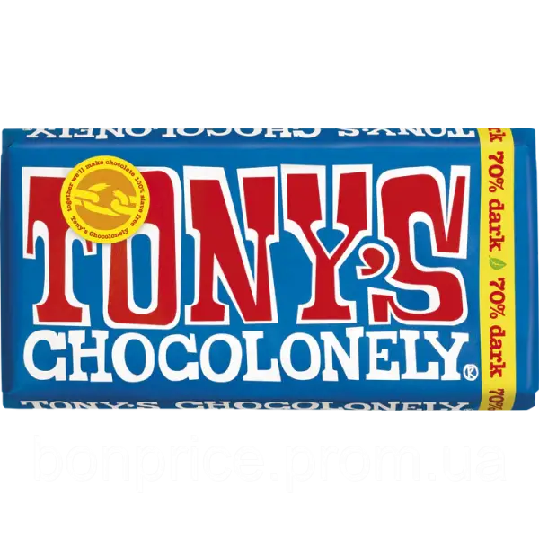 Шоколад Tony's Chocolonely чорний 70% 180г