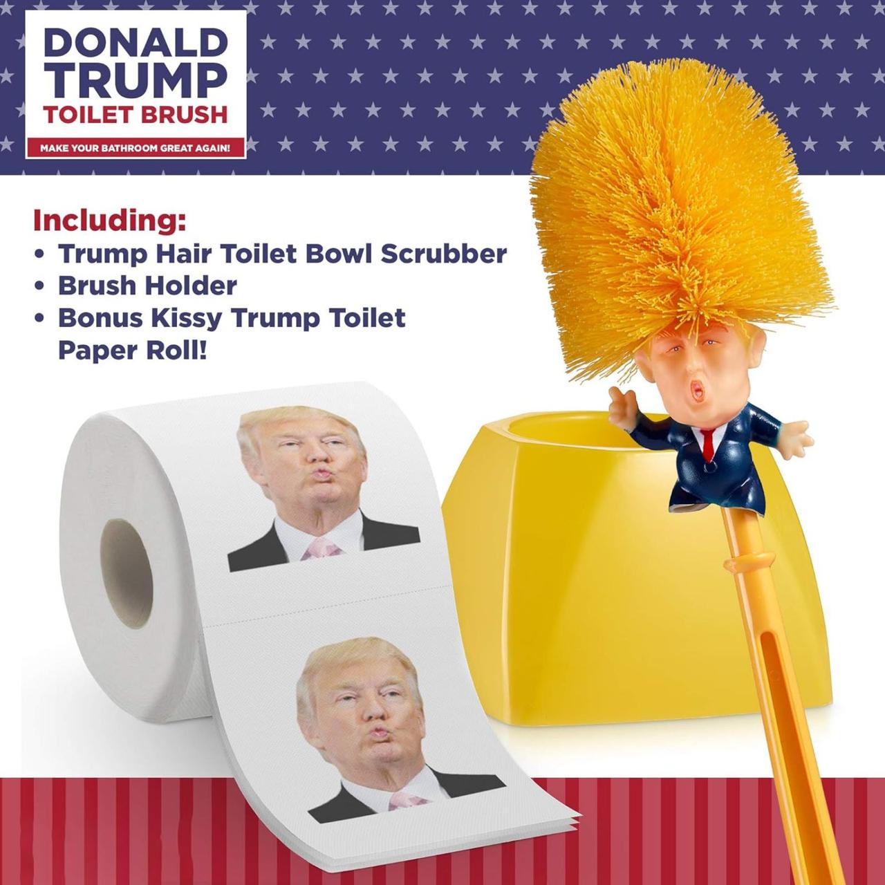 Щітка для унітазу Trump. Йоржик, вантуз для чищення Трамп, фото 1