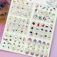 Наклейка для нігтів Сет 01