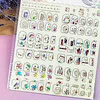 Наклейка для нігтів Сет 03