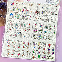 Наклейка для нігтів Сет 12