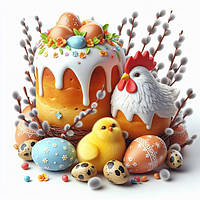 Термоналіпки з Великоднем