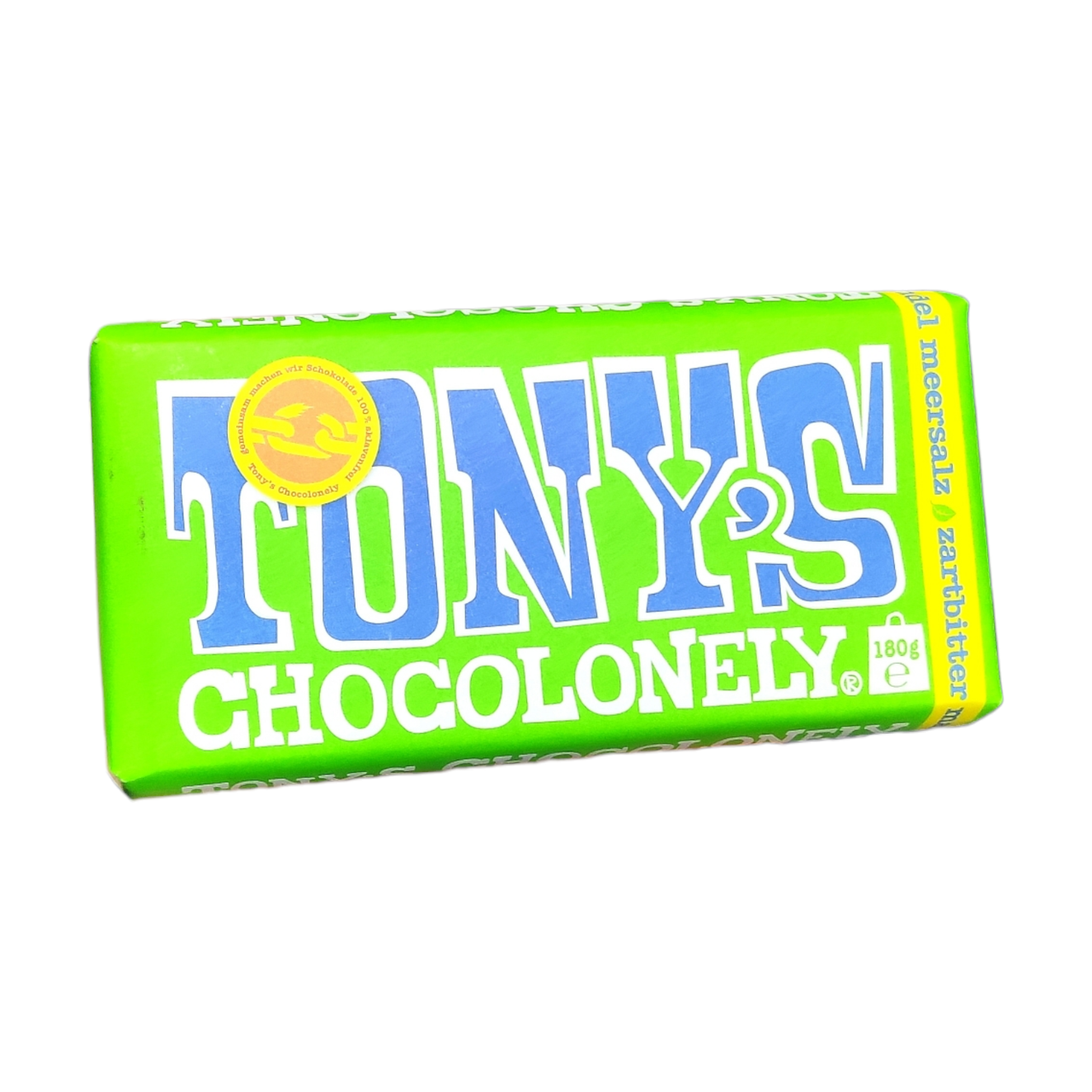 Шоколад Tony's Chocolonely темний з мигдалем та морською сіллю 180г