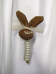 Резинка-пружинка, для волосся силіконова, спіральна гумка для дівчат Зайчик Nice 1 шт Код 00-0506