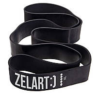 Гума петля для підтягувань та тренувань стрічка силова Zelart POWER BANDS FI-0889-5 29-79кг чорний