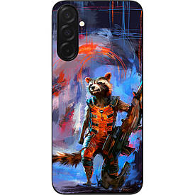 Силіконовий чохол Case для Samsung Galaxy A26 5G з картинкою Єнот Ракета