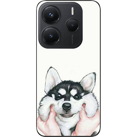 Бампер силіконовий Case для Xiaomi Redmi Note 14 5G з малюнком Хаскі, фото 1