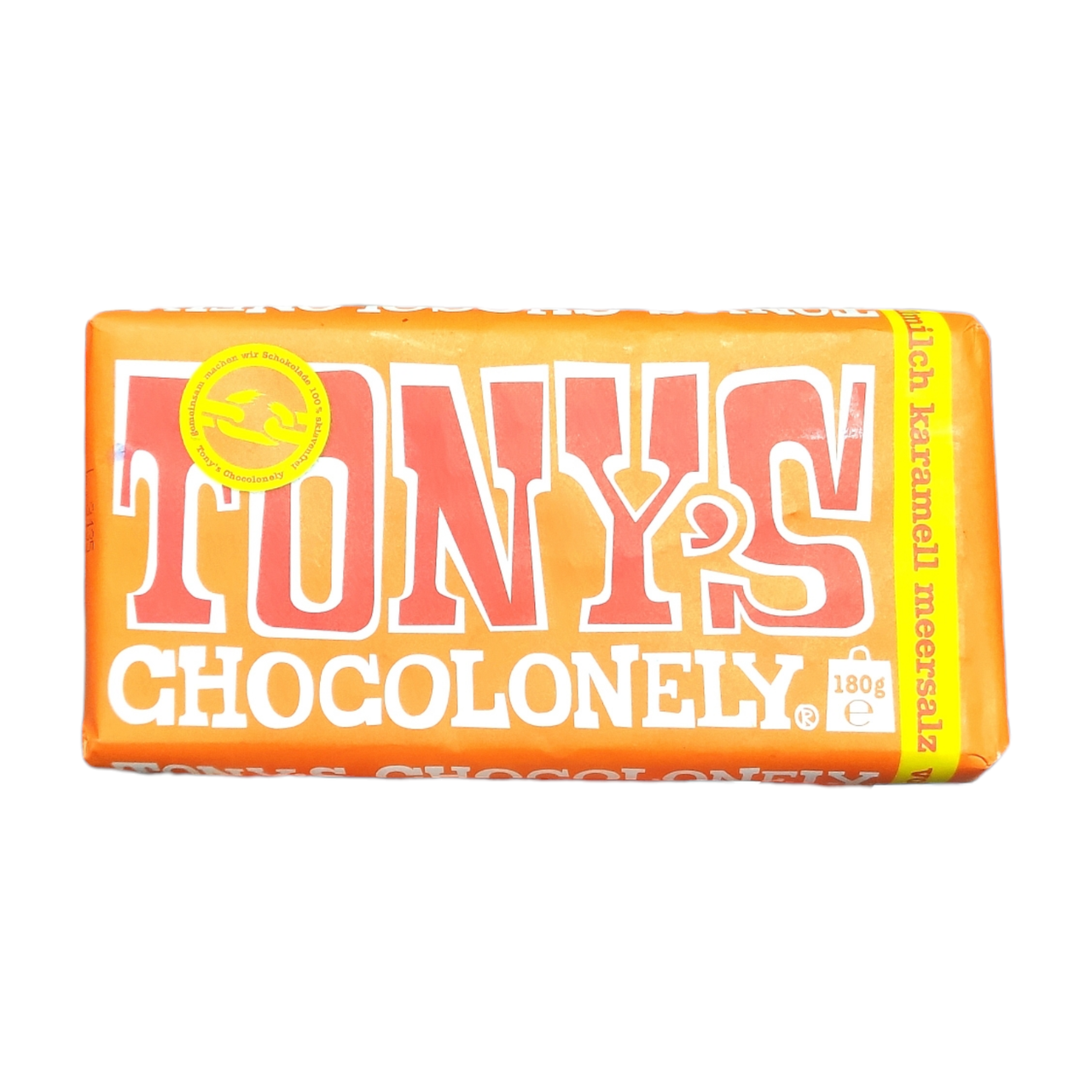 Шоколад Tony's Chocolonely Caramel&Sea Salt молочний шоколад 180 г