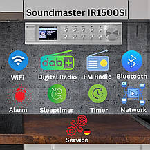 Уцінка Кухонна інтернет-радіо Soundmaster IR1500si, Німеччина, фото 6