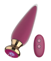 Вібраційна анальна пробка 12 см з пультом керування 10 режимів вібрації Масажер простати Мастурбатор