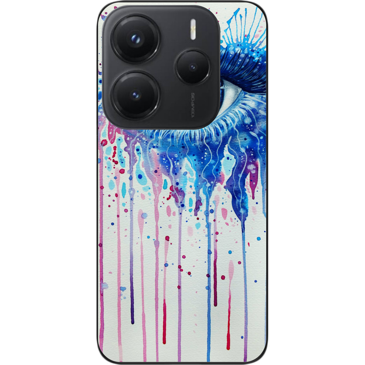 Силіконовий чохол Case для Xiaomi Redmi Note 14 5G з картинкою очей