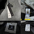 Чоловіча ветровка Stone Island з патчем сіра Куртка Стон Айленд з плащової тканини весняна осіння, фото 7