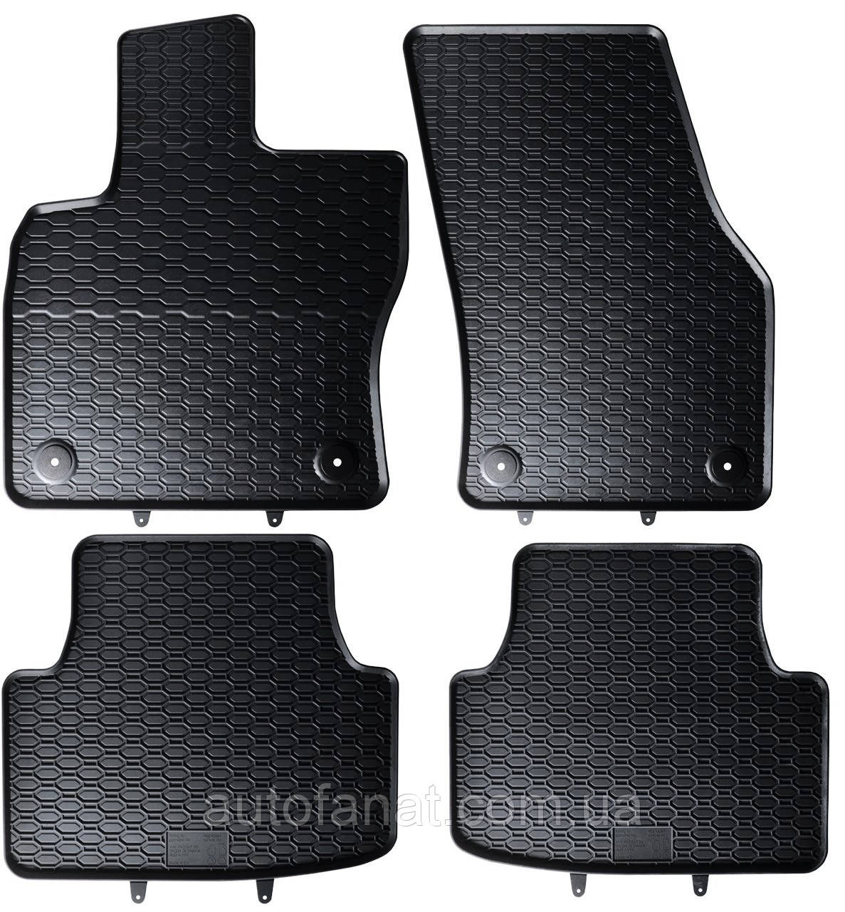 Килимки Volkswagen TIGUAN II 2016-2024, Audi Q3 II 2018-, в салон гумові 4шт. Geyer & Hosaja Польща (879/4C), фото 1
