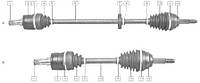 Полуось Lanos GSP (правая) длинная в сборе