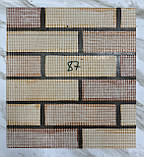 Фасадні термопанелі під цеглу із захисною плівкою, гнучкий клінкер.Колір 87, фото 3