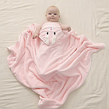 Дитячий рушник з капюшоном 80*80см (Лев), фото 6