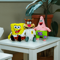Набір м'яких іграшок «Спанч Боб, Сенді та Патрік» (3 шт) - плюшеві герої улюбленого мультфільму, фото 10