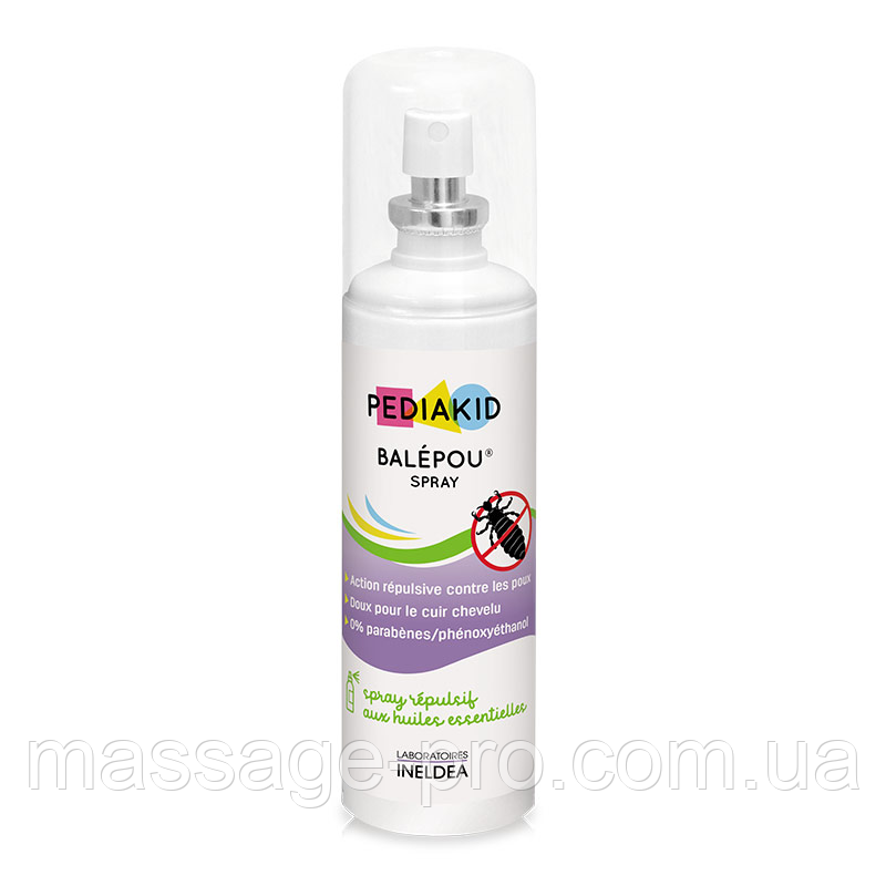 Спрей проти вошей і гнид Pediakid Balepou Spray від 3 років 100 мл Дитячий спрей проти вошей і гнид