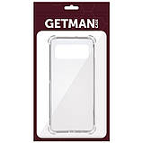 TPU чохол GETMAN Ease logo для Google Pixel 6 | Посилені кути з амортизацією Безбарвний (прозорий), фото 4