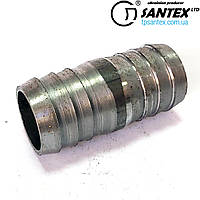 Штуцер двохстороній ду 15 зовн. L-45 mm сталевий