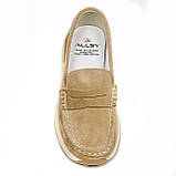 Жіночі замшеві лофери світло коричневого кольору Q1-019-010 розмір 36, фото 3