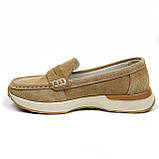 Жіночі замшеві лофери світло коричневого кольору Q1-019-010 розмір 36, фото 2