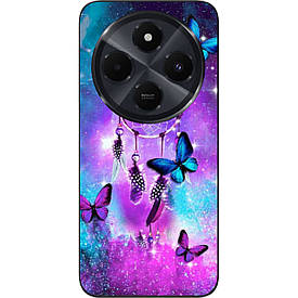 Чохол силіконовий Case для Xiaomi Redmi A4 5G з картинкою Метелики й оберег