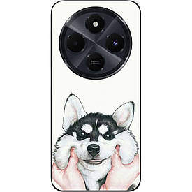 Бампер силіконовий Case для Xiaomi Redmi A4 5G з малюнком Хаскі