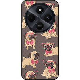 Бампер силіконовий Case для Xiaomi Redmi A4 5G з малюнком Мопсики