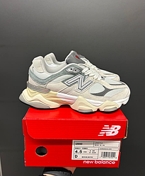 Чоловічі та жіночі кросівки New Balance 9060 grey сірі Нью Баланс замшеві світлі