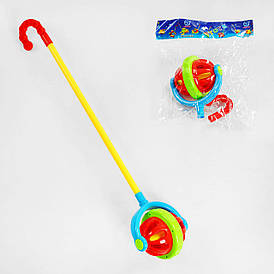 Іграшка "Каталка 0518" на паличці, з дзвінкими елементами, у пакеті