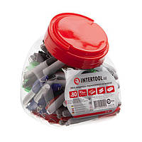 Міні-маркери перманентні кольорові 80 од. INTERTOOL KT-5011