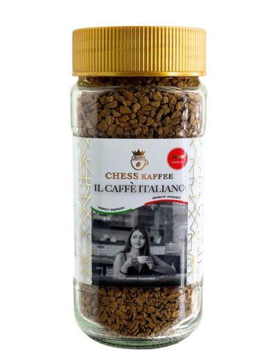 Розчинна кава Chess Kaffee Italiano суміш арабіки та робусти скляна банка 100 г.