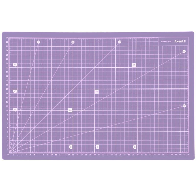 Килимок самовідновлювальний для різання бузковий, А3, фото 1