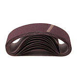 Стрічка шліфувальна 75*533 мм, зерно 80, уп. 10 шт INTERTOOL BT-0408, фото 2